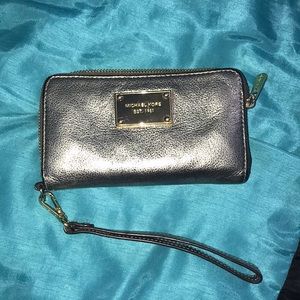 AUTHENTIC Silver michael kors wallet